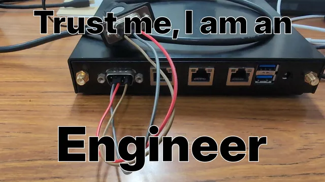 Connecting 15-pin serial ports with jumper cables. Trust me, I am an engineer.